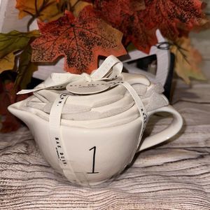 RAE DUNN Artisan Collection Set of 4 Ceramic Measuring Cups‎ With Handles